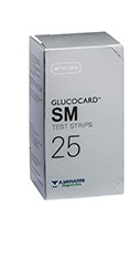 TEST STRIPS PER MISURAZIONE GLICEMIA GLUCOCARD SM 25 PEZZI - doctorpill.it
