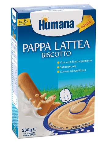HUMANA PAPPA LATTEA BISCOTTO 230 G - doctorpill.it