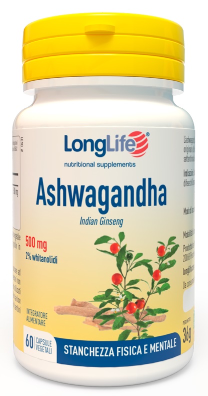 LONGLIFE ASHWAGANDHA 60 CAPSULE 500 MG - doctorpill.it