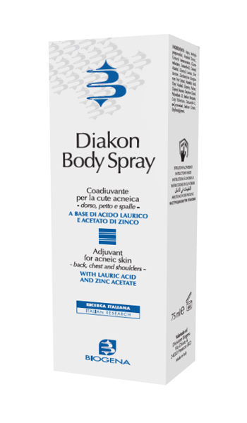 DIAKON BODY SPRAY COADIUVANTE CUTE ACNEICA DORSO PETTO E SPALLE 75 ML - doctorpill.it