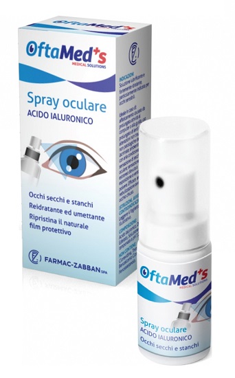 OFTAMED'S SPRAY CULARE OCCHI SECCHI E STANCHI ACIDO IALURONICO 10 ML - doctorpill.it
