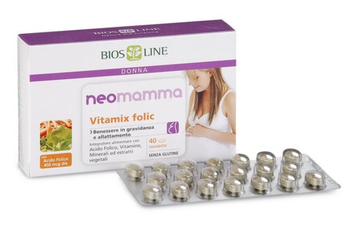 BIOSLINE NEOMAMMA VITAMIX FOLIC 40 COMPRESSE NEW - doctorpill.it