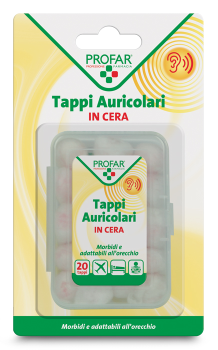 TAPPI AURICOLARI IN CERA 20 PEZZI PROFAR - doctorpill.it