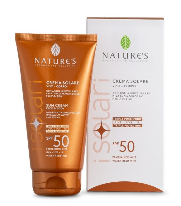 NATURE'S I SOLARI CREMA SOLARE VISO E CORPO SPF 50 IR SUN 150 ML - doctorpill.it