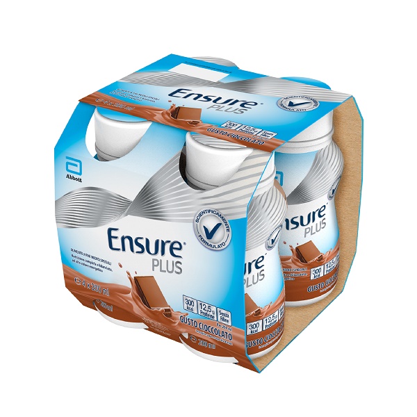 ENSURE PLUS CIOCCOLATO 4 BOTTIGLIE DA 200 ML - doctorpill.it
