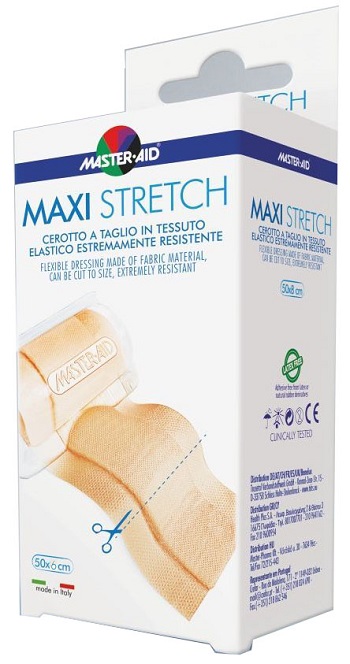 MASTER-AID STRETCH CEROTTO A TAGLIO IN TESSUTO ELASTICO RESISTENTE 50 X 6 CM - doctorpill.it