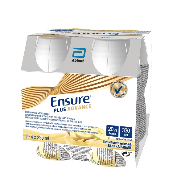ENSURE PLUS ADVANCE BANANA 4 BOTTIGLIE DA 220 ML - doctorpill.it