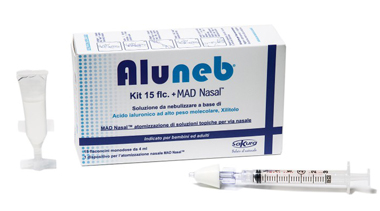 ALUNEB KIT SOLUZIONE ISOTONICA 15 FLACONCINI DA 4 ML + MAD NASAL ATOMIZZATORE - doctorpill.it