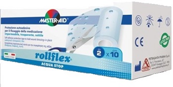 CEROTTO IMPERMEABILE PER FISSAGGIO MEDICAZIONI MASTER-AID ROLLFLEX A-STOP M 10X10 CM - doctorpill.it