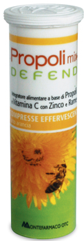 PROPOLI MIX DEFEND 10 COMPRESSE EFFERVESCENTI GUSTO ARANCIA - doctorpill.it