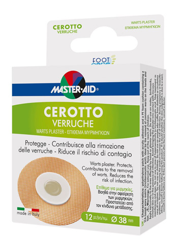 CEROTTO VERRUCHE MASTER-AID FOOTCARE 38 MM 12 PEZZI E3 - doctorpill.it