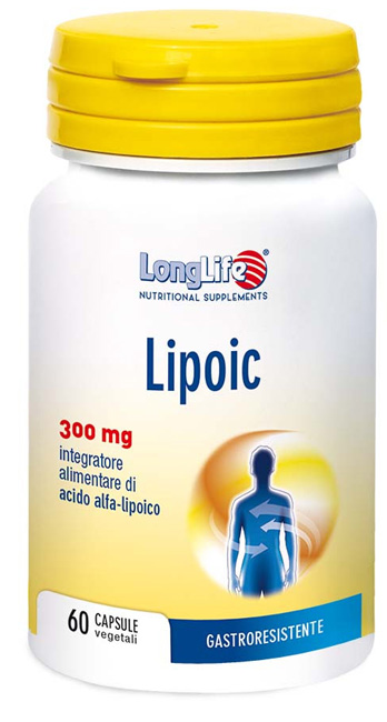 LONGLIFE LIPOIC 300 MG 60 CAPSULE VEGETALI DA 500 MG - doctorpill.it