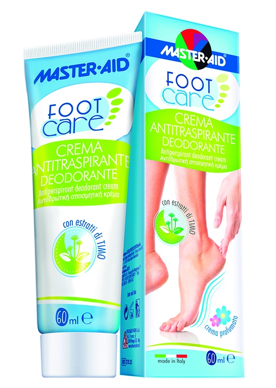 MASTER-AID FOOTCARE CREMA ANTITRASPIRANTE DEODORANTE 60 ML L3 - doctorpill.it