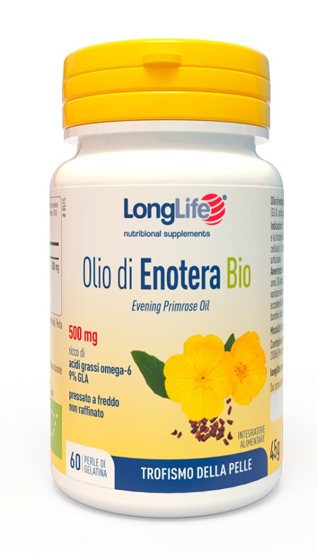 LONGLIFE OLIO ENOTERA BIO 500 MG 60 PERLE IN GELATINA - doctorpill.it