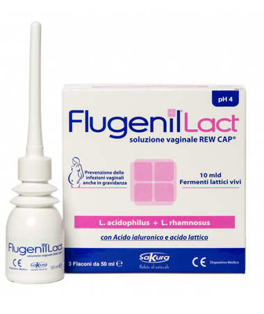 FLUGENIL LACT SOLUZIONE VAGINALE INTERNA A BASE DI FERMENTI LATTICI 3 FLACONI DA 50 ML + 3 APPLICATORI MONOUSO - doctorpill.it