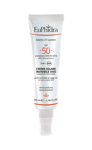 EUPHIDRA KALEIDO UV SYSTEM CREMA SOLARE VISO 50+ INVISIBLE - doctorpill.it