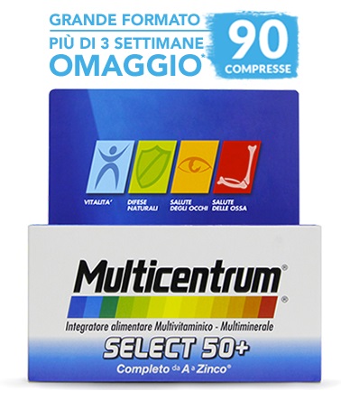 MULTICENTRUM SELECT 50+ 90 COMPRESSE - doctorpill.it
