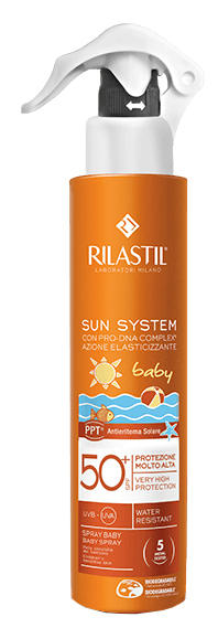 RILASTIL SUN SYSTEM BABY PPT SPF 50+ EMULSIONE SPRAY 200 ML - doctorpill.it