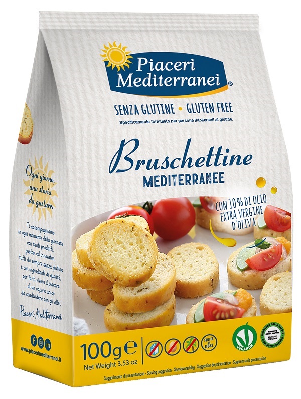 PIACERI MEDITERRANEI BRUSCHETTINE 100 G - doctorpill.it