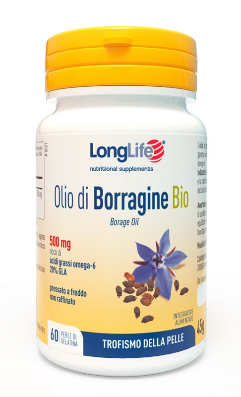 LONGLIFE OLIO BORRAGINE BIO 60 PERLE IN GELATINA - doctorpill.it