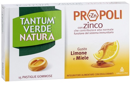 TANTUM VERDE NATURA 15 PASTIGLIE GOMMOSE LIMONE & MIELE - doctorpill.it