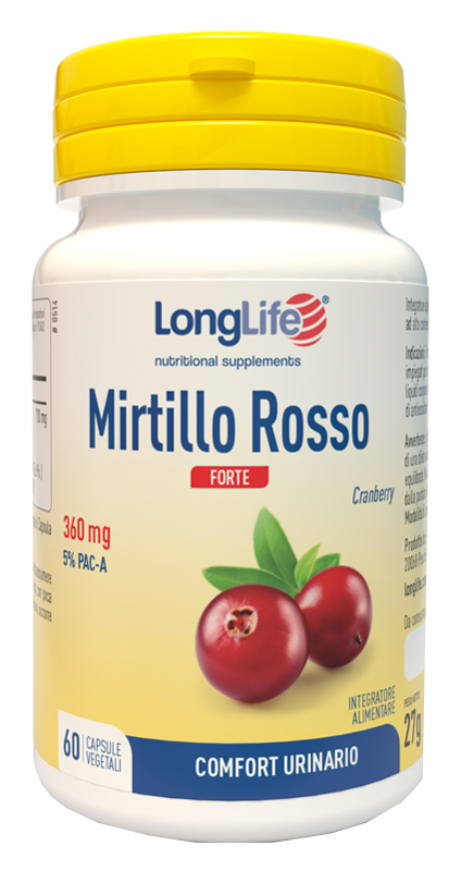 LONGLIFE MIRTILLO ROSSO FORTE 60 CAPSULE - doctorpill.it