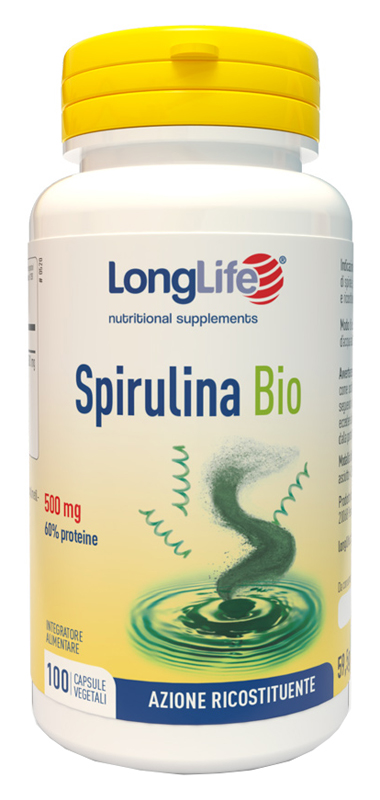 LONGLIFE SPIRULINA BIO 500 MG 100 CAPSULE VEGETALI - doctorpill.it