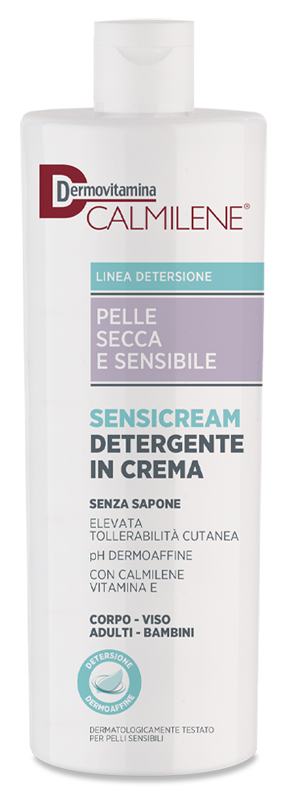 DERMOVITAMINA CALMILENE SENSICREAM DETERGENTE IN CREMA SENZA SAPONE PER PELLE SECCA E SENSIBILE 500 ML - doctorpill.it