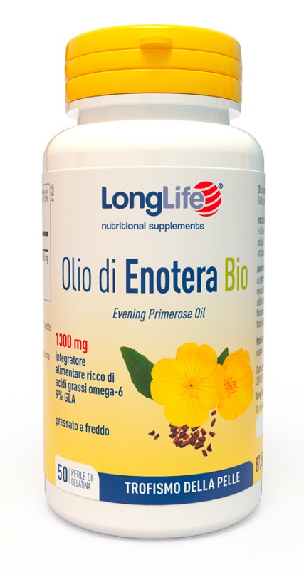 LONGLIFE OLIO ENOTERA BIO 1300 MG 50 PERLE IN GELATINA - doctorpill.it