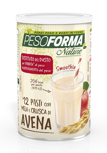 PESOFORMA NATURE SMOOTHIE MELA E CRUSCA AVENA 12 PASTI 420 G - doctorpill.it