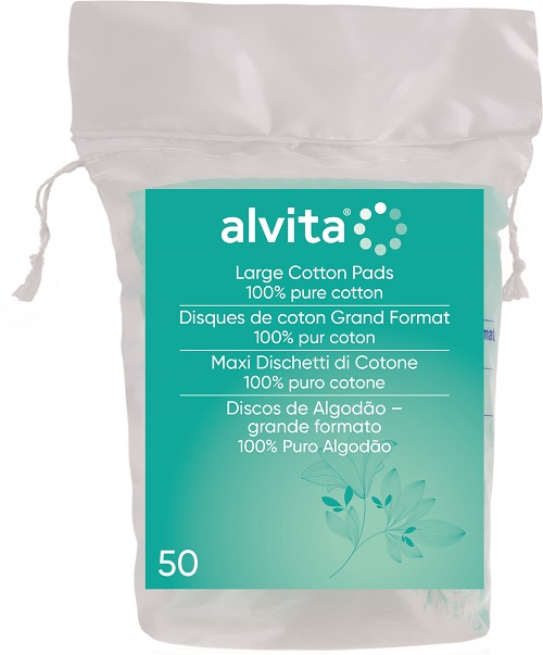 ALVITA MAXI DISCHETTI DI COTONE 100% PURO COTONE 50 PEZZI - doctorpill.it