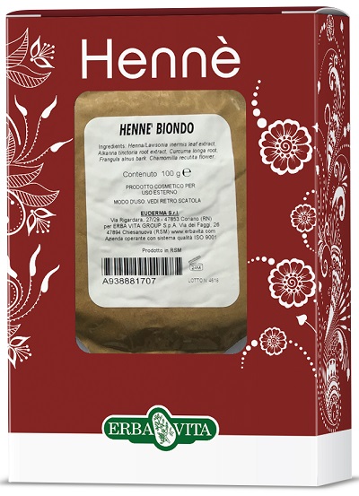 HENNE COLORANTE CAPELLI BIONDO 100 G - doctorpill.it