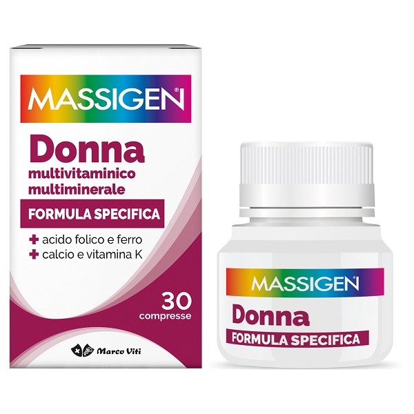 MASSIGEN DONNA MULTIVITAMINICO E MULTIMINERALE 30 COMPRESSE RIVESTITE - doctorpill.it