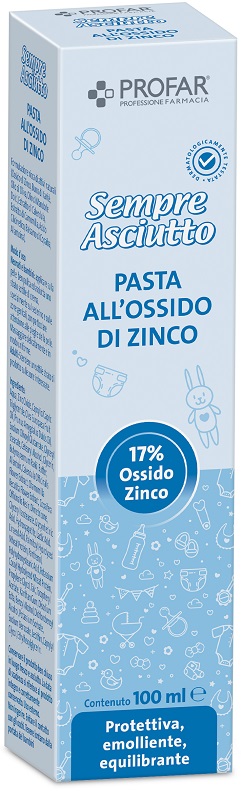 PROFAR SEMPRE ASCIUTTO PASTA ALL'OSSIDO DI ZINCO 17% 100 ML - doctorpill.it
