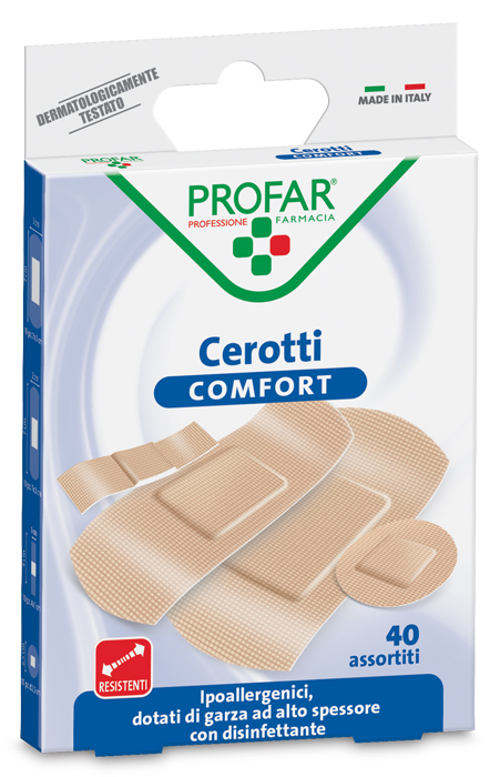 CEROTTO COMFORT ASSORTITI 40 PEZZI PROFAR - doctorpill.it