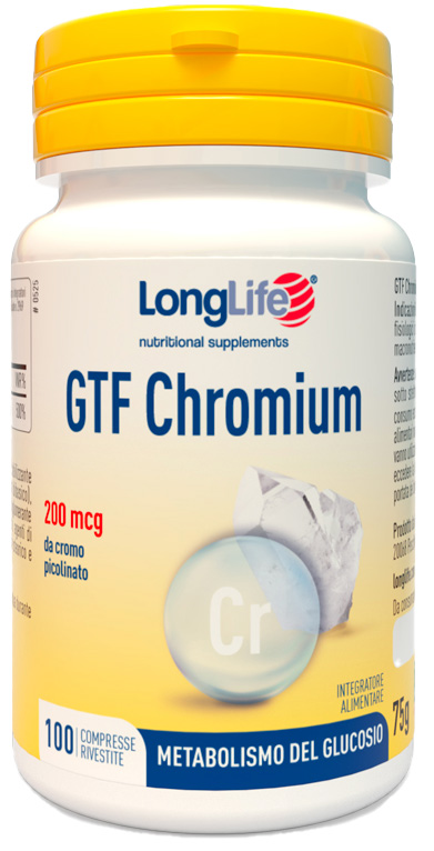 LONGLIFE GTF CHROMIUM 100 COMPRESSE RIVESTITE - doctorpill.it