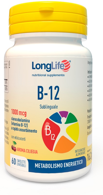 LONGLIFE B12 1000 MCG 60 TAVOLETTE - doctorpill.it