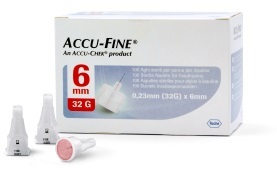 AGO PER PENNA DA INSULINA ACCU-FINE PEN NEEDLE ACCU-CHEK GAUGE 32 X 6MM 100 PEZZI - doctorpill.it