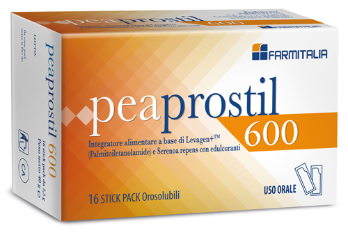 PEAPROSTIL 600 16 STICK PACK OROSOLUBILI - doctorpill.it