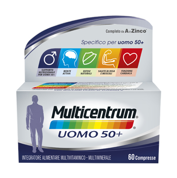 MULTICENTRUM UOMO 50+ 60 COMPRESSE - doctorpill.it