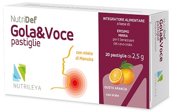 NUTRIDEF GOLA & VOCE ARANCIA 20 PASTIGLIE - doctorpill.it