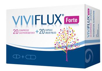 VIVIFLUX FORTE 20 COMPRESSE GASTRORESISTENTI + 20 CAPSULE LIQUID FILLER - doctorpill.it