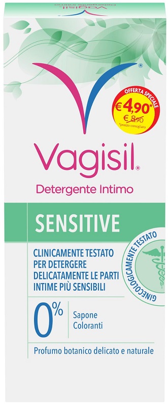 VAGISIL DETERGENTE SENSITIVE 250 ML + 75 ML OFFERTA SPECIALE - doctorpill.it