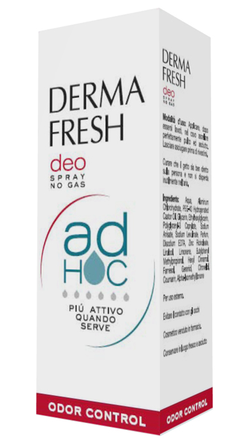 DERMAFRESH DEO SPRAY NO GAS AD HOC ODOR CONTROL DEODORANTE 100 ML - doctorpill.it