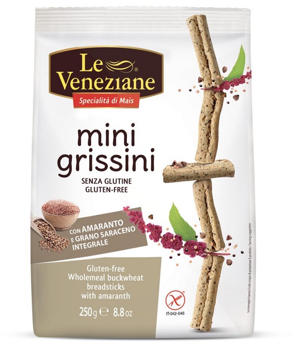 LE VENEZIANE MINIGRISSINI GRANO SARACENO INTEGRALE CON AMARANTO 250 G - doctorpill.it