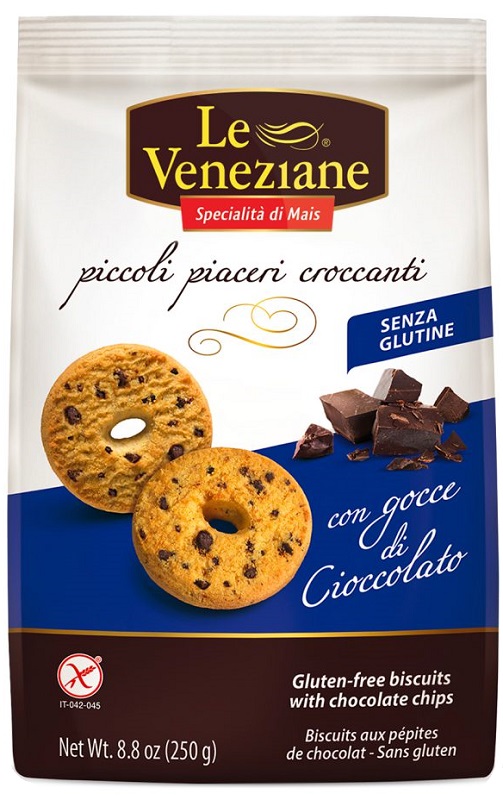 LE VENEZIANE BISCOTTI GOCCE DI CIOCCOLATO 250 G - doctorpill.it