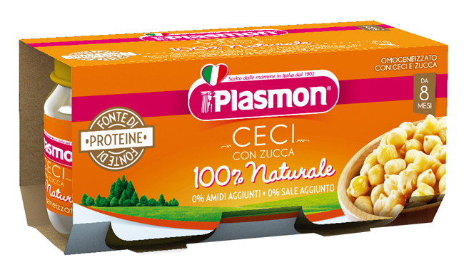 PLASMON OMOGENEIZZATO CECI/ZUCCA 2 X 80 G - doctorpill.it