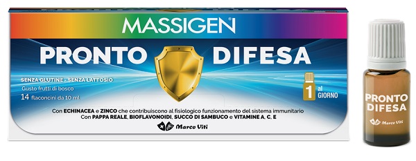 MASSIGEN PRONTO DIFESA 14 FLACONI X 10 ML - doctorpill.it