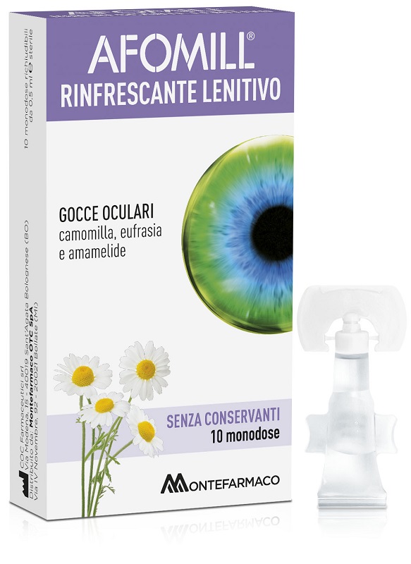 AFOMILL RINFRESCANTE SENZA CONSERVANTI 10 FIALE DA 0,5 ML - doctorpill.it