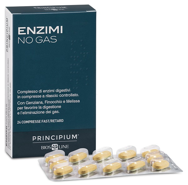 PRINCIPIUM ENZIMI NO GAS FAST/RETARD 24 COMPRESSE - doctorpill.it